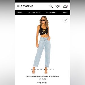 BNWT Agolde Criss Cross Jeans